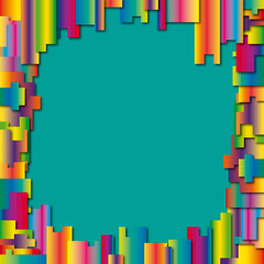 Vielecke Rahmen grün