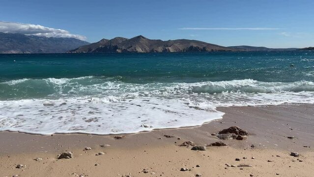 Krk island coastline near Baska