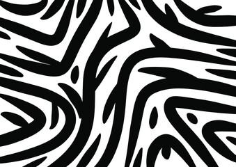 monochrome abstract background with ethnic theme of curves and swirls of lines