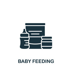 Baby Feening icon. Monochrome simple Baby icon for templates, web design and infographics