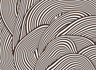 wavy doodle vector illustration background