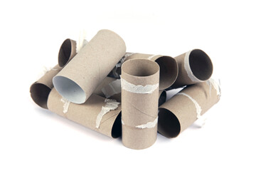 Leere Klopapierrollen
