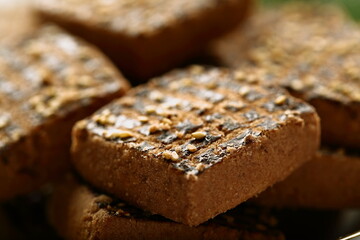 Sugar free vegan diet snack foods- Homemade cookies .