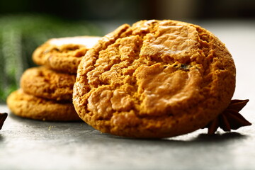 Homemade delicious and spicy cookies.