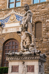 Fototapeta na wymiar statue outside of the Palazzo Vecchio in Florence, Italy 