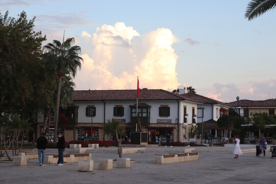 Evening Side City In Turkey