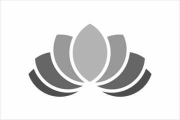 Plant lotus symbol. Flower lily vector