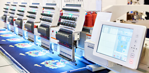 Embroidery industrial machine