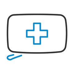 Fototapeta premium Alpinist First Aid Kit Icon