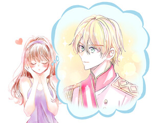 王子様を夢見る女性