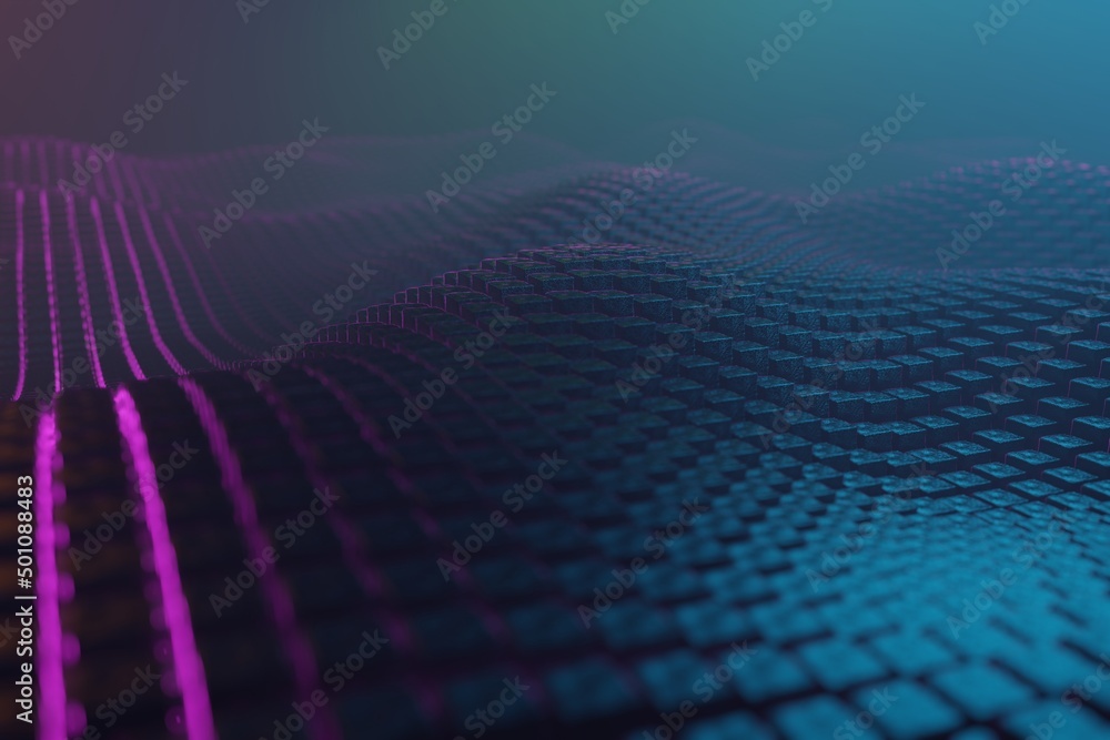 Poster cube colour abstract background . centric motion of star trails. starburst dynamic lines or rays. 3d