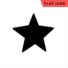 Star Icon vector. Simple flat symbol. Perfect Black pictogram illustration Collection of modern trend concept design on white background.