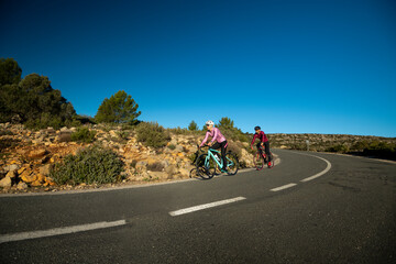 The hills in and around Calpe village with Bernia mountain in the background, area very popular...