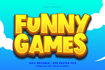 Funny Games 3D Text Effect