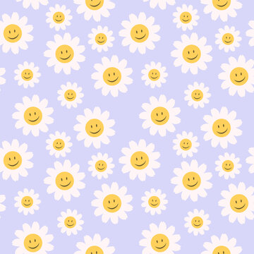 Aesthetic Flowers With Smiley Faces Wallpapers  Wallpaper Cave