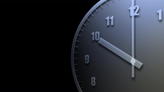 Time flow images with analog clock Background.