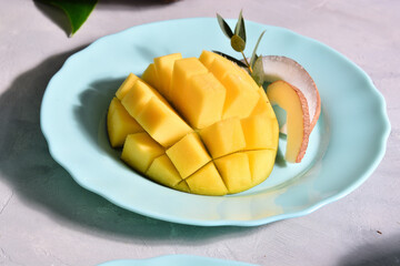 Mango with coconut