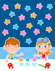 Summer fun - Lovely counting game - Kids and happy holidays