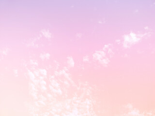Sky and clouds in pastel tones for graphic design or wallpaper
