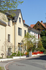Fototapeta na wymiar Wohnhäuser, Blumenthal, Bremen, Deutschland, Europa