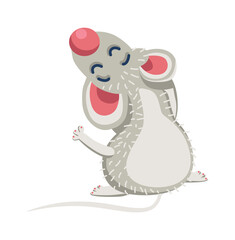 Cartoon Animal mouse. Vector illustration