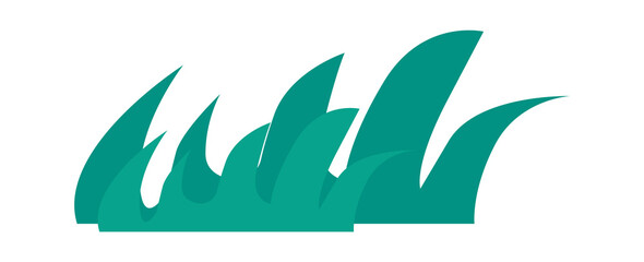 Cartoon grass icon. Vector illustration
