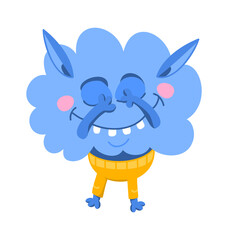 Cartoon Childish Funny monster. Vector illustration