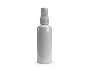 Pump Spray Bottle 3D Illustration Mockup Scene