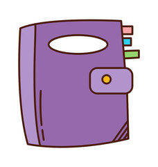 Notebook icon. Back to School design element. Vector illustration