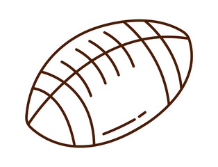 Rugby ball icon. Vector illustration