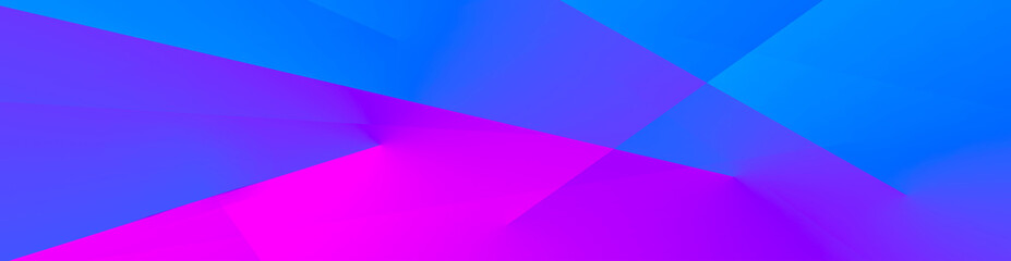 Abstract purple magenta blue background. Geometric pattern with triangles and lines. Colorful modern background with space for design. Illustration. Backdrop. Web bvnner.  Website header. Panoramic.
