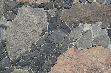 photo of an old stone wall