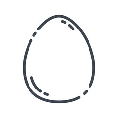 Vector egg line icon isolated. New something or the beginning symbol
