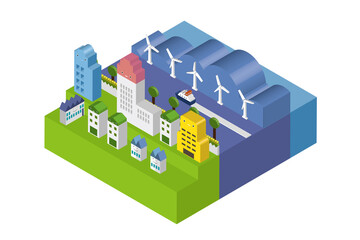 美しい街並みと楽しい暮らし。人々が明るく楽しく暮らせる街づくり。
