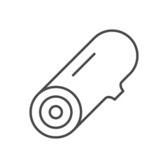 Wood log line outline icon