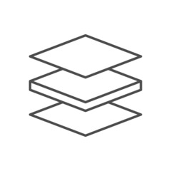 Multi layer line outline icon