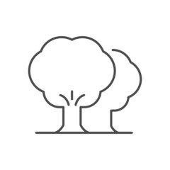 Tree garden line outline icon