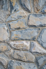 Blue and grey stone wall texture vertical