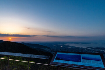 掬星台の夜明け