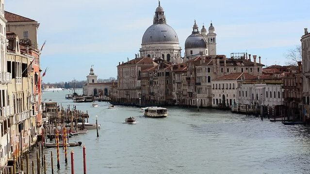 il Canal Grande nel quartiere dell'Accademia a Venezia