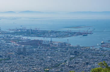 掬星台から望む神戸市街