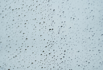 rain drops. raindrops on the window. photo inside.