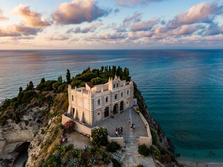 Fototapeta na wymiar Tropea, Calabria, Italy. Aerial drone view.
