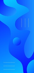 Blue wallpaper. Light blue abstract gradient wallpaper with beautiful fluid shapes. Best mobile wallpaper. Abstract background with geometric elements. 