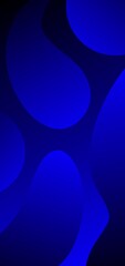 Dark royal blue wallpaper. Abstract background with geometric elements. Black and royal high blue mix abstract gradient wallpaper with beautiful fluid shapes. Best mobile wallpaper.
