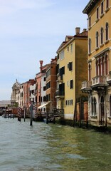 Fototapeta na wymiar Italy, Veneto: Foreshortening of old Venice.