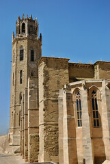 Fototapeta na wymiar Seu Vella - historic church ruin in Lleida, Catalunya - Spain 