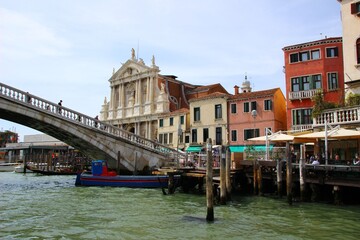 Italy, Veneto: Foreshortening of Venice.