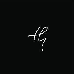 Initial Letter Th Logo - Handwritten Signature Logo