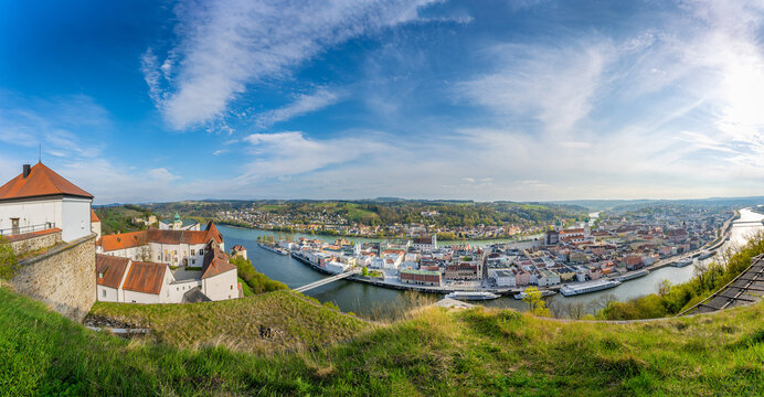 Passau | Veste Oberhaus | Dreiflüssestadt | Niederbayern | Burg | Panorama
